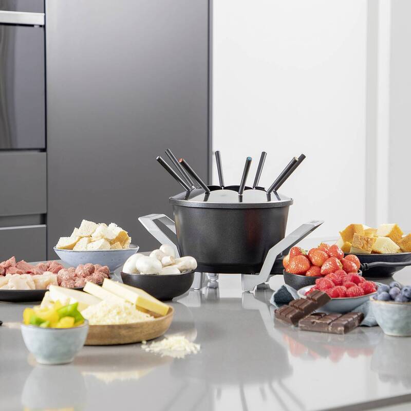 Princess Fonduegerät Fondue 800W Kontrollleuchte 1,5l Aluminium schwarz - 8713016100511