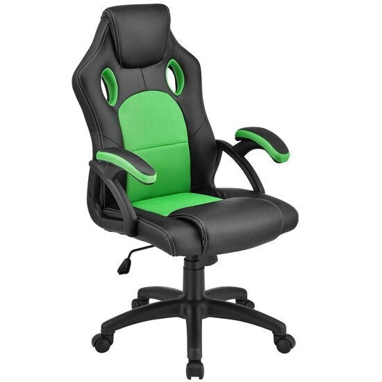 Schreibtischstuhl Montreal Racing Stuhl ergonomisch grün Drehstuhl bis 120 kg - 4260565521754