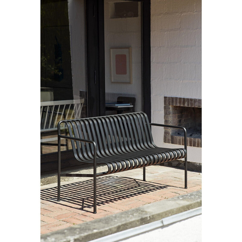 Hay Dining Bench Palissade Bank Gartenbank Sitzbank Outdoorbank anthrazit grau - 5710441202585