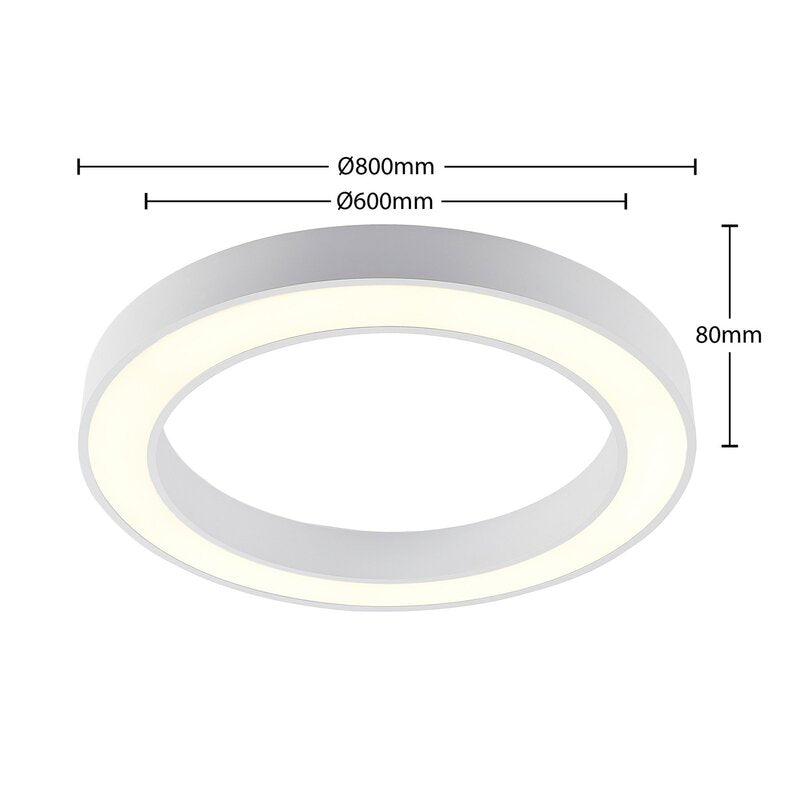 Arcchio Deckenleuchte Lampe LED weiß Ring Licht Aluminium Kunststoff CCT dimmbar - 4251096596977