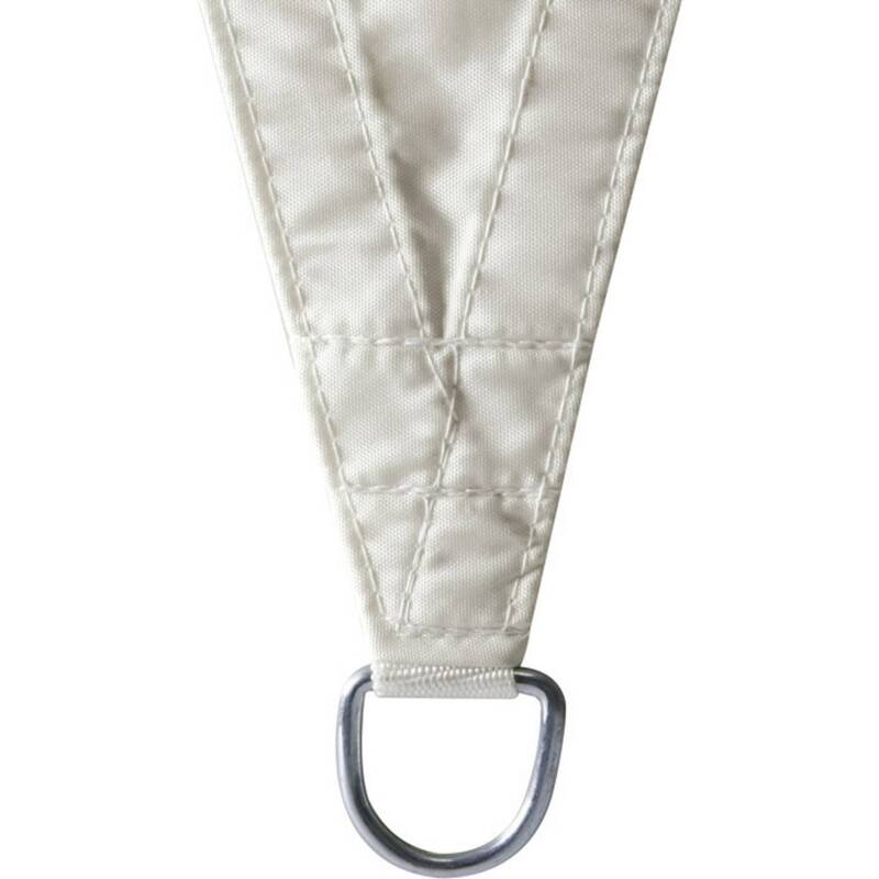 Perel Sonnensegel Sonnenschutz Segel 5000x5000mm UV-Schutz creme Polyester 1 St. - 5410329441685