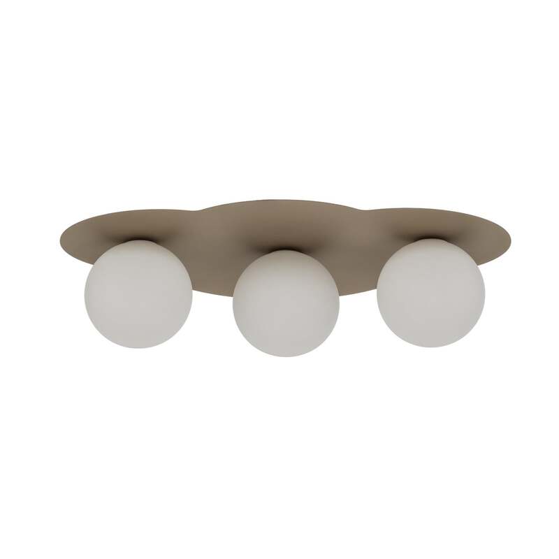 TK-Lighting Deckenleuchte Cloud LED Lampe dimmbar 3-flammig beige 51x36,5cm - 5906135112630