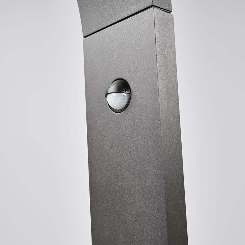 Lucande Pollerleuchte Wegeleuchte LED Juvia Sensor grafitgrau Außenbereich - 4251096538489