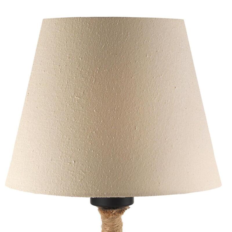Euluna Tischleuchte Mauli LED Lampe Leuchte aus Seil und Stoff creme beige - 8030626534827