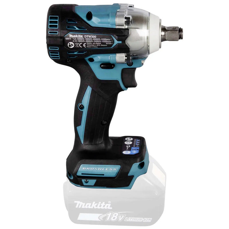 Makita Akku-Schlagschrauber DTW300Z 330 Nm 18 V Li-Ion ohne Akku Werkzeug 1,8 kg - 0088381898003