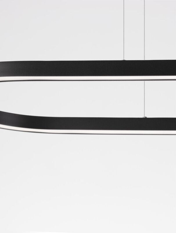 Nova Luce Pendelleuchte Hängelampe CUPPE LED Schwarz Warmweiß dimmbar 120 cm 317 - 5212017438492
