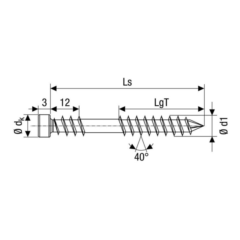 SPAX Terrassenschraube Edelstahl A4 6mm 80mm Teilgewinde 100 Stück CUT-Spitze - 4003530247040