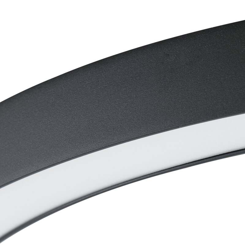 Lucande Deckenleuchte Lampe LED schwarz Fernbedienung dimmbar Eisen Kunststoff - 4255830900648