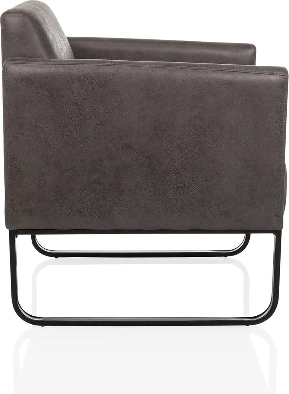 hjh OFFICE Loungesessel Aruba Retro Kunstleder mit Armlehnen Möbel Sitzmöbel - 4064323107750