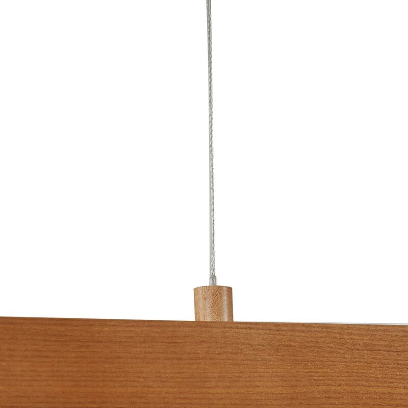 Lucande LED-Hängeleuchte Nihalo Holz 122 cm dimmbar CCT 2500 lm höhenverstellbar - 4251911791679