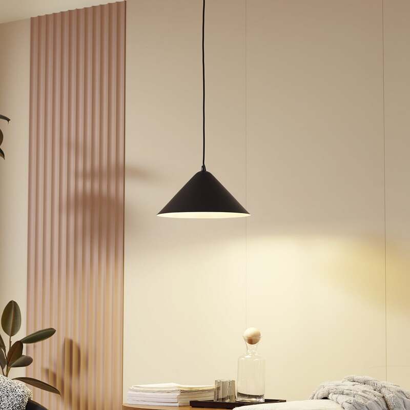 Lindby Hängeleuchte Clarine LED Pendelleuchte Lampe dimmbar schwarz Ø32cm - 4251911793673