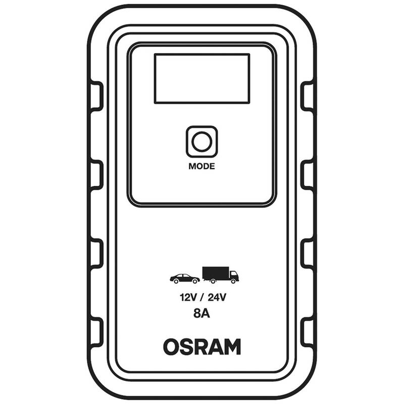 Osram Automotive Automatikladegerät Ladegerät 12V 24V 4A 8A IP65 Akkutest - 4052899620544