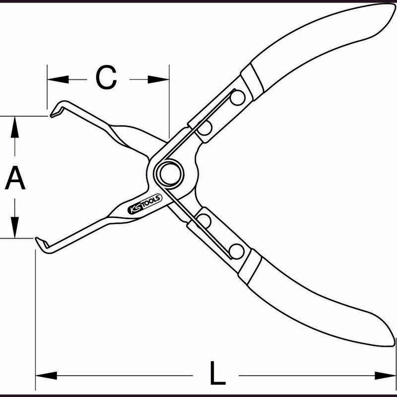 KS Tools Trennzange Zange elektrische Anschlüsse Steckverbinder 115.1108 - 4042146964620