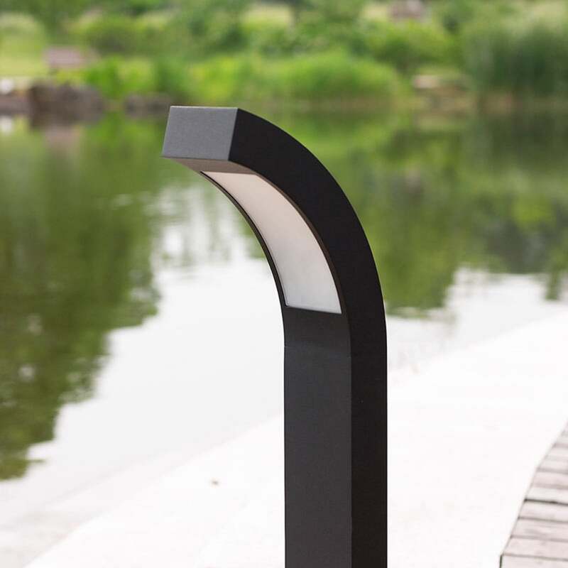 Lucande LED Sockelleuchte Gartenleuchte Lennik anthrazit 60cm IP54 4,2W 450lm - 6291105702676