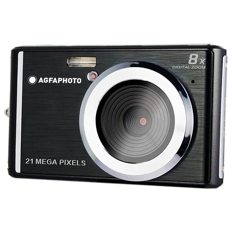 AgfaPhoto Digitalkamera Kompaktkamera DC5200 Schwarz Akku SD LCD Display 21MP - 3760265540747