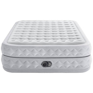 B-Ware Intex Luftbett DuraBeam Supreme 203x152cm Elektropumpe 272kg weiß Schlafkomfort