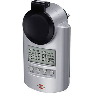 B-Ware Brennenstuhl Steckdosen-Zeitschaltuhr digital 3680W IP44 Countdown-Funktion
