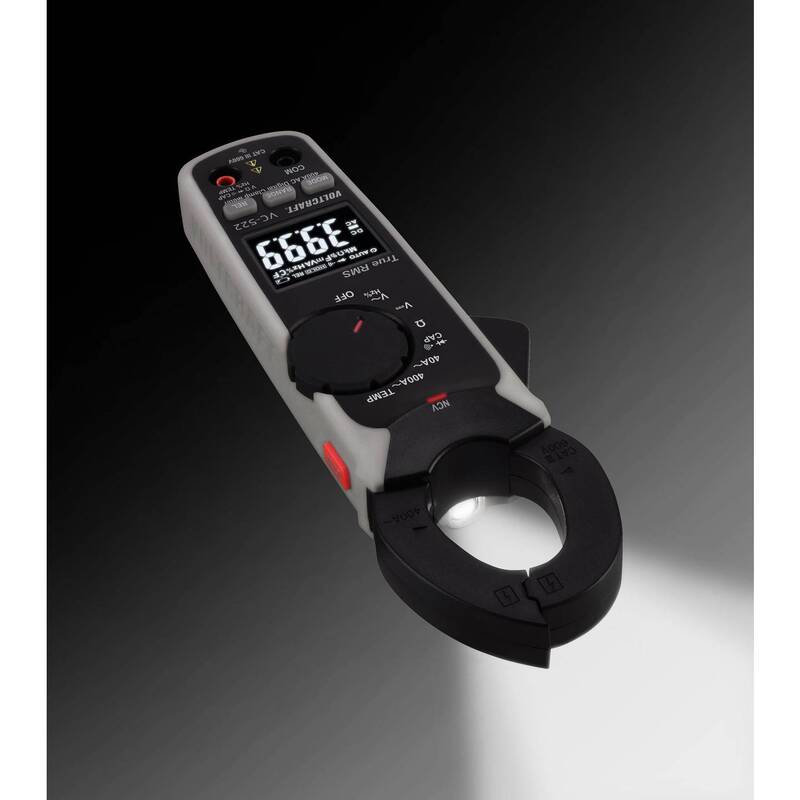 Voltcraft Stromzange VC-522 digitale Messzange 4000 Counts CAT III 600 V Anzeige - 4053199547456