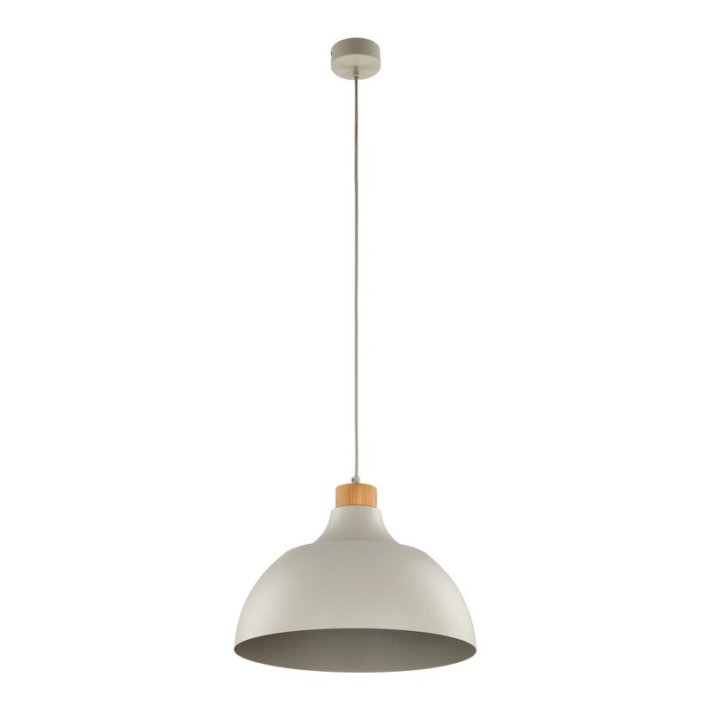 Envostar Hängeleuchte Kaitt Holzdetail Ø 34 cm beige Deckenlampe Lampe Leuchte - 5906135159987