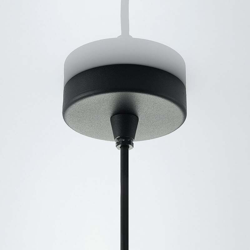 Lindby Außenpendelleuchte Vajana LED Gartenlampe dimmbar schwarz IP44 Ø19cm 80cm - 4251096562958