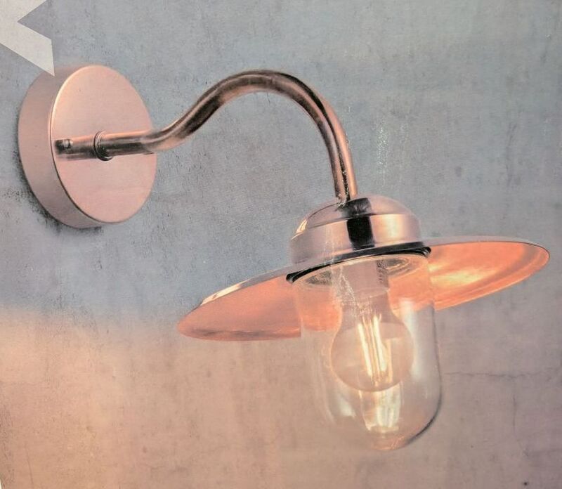 Nordlux Außenwandleuchte E27 Kupfer Wandleuchte Gartenlampe IP54 270x390mm - 5701581083011