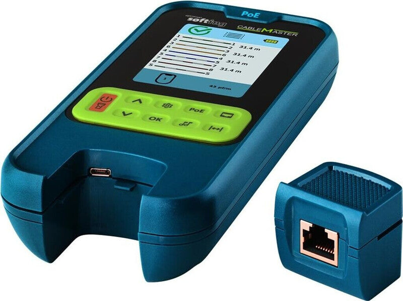 SOFTING CableMaster PoE Kit Tester Netzwerkprüfer PoE++ Verdrahtungsgerät - 46382255041