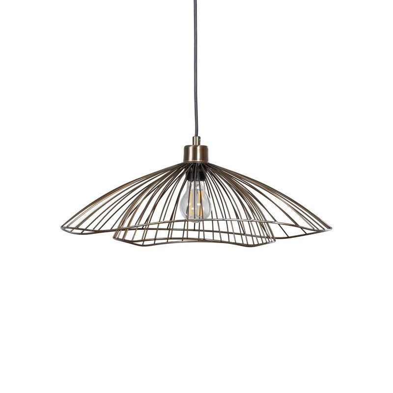 Opviq Pendelleuchte Hängeleuchte Tel LED Lampe dimmbar messing Ø50cm 1-flammig - 8684283478750