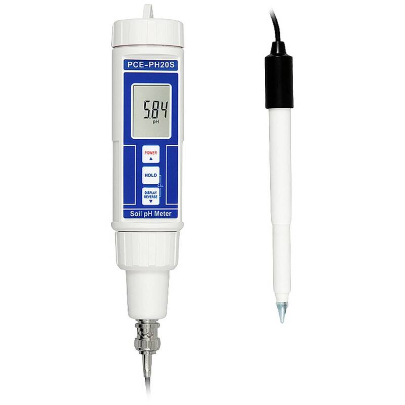 PCE Instruments pH-Messgerät für Bodenproben 0-14 pH wasserdicht rekalibrierbar - 4250348701213
