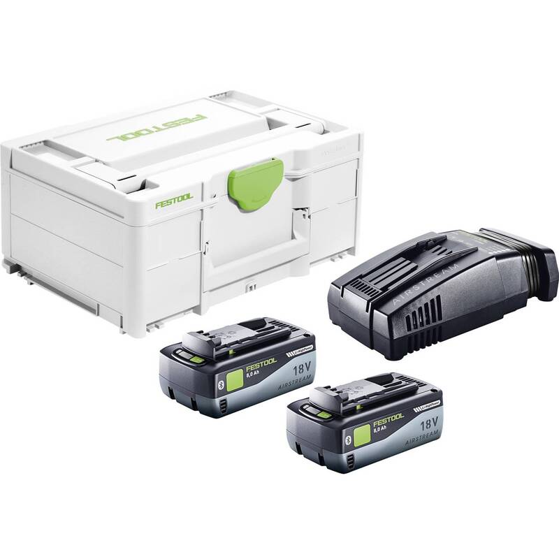 Festool Energie-Set SYS Set Akku 18V 2x8Ah Schnellladegerät Systainer SYS3 M 187 - 4014549405680