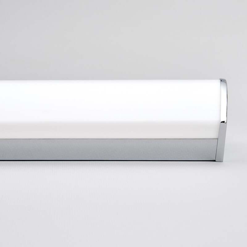 Lindby Wandleuchte Elanur LED Wandlampe Badezimmerleuchte chrom weiß 58cm IP44 - 6291106550504