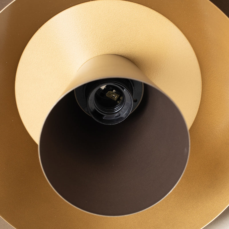 Deckenleuchte Plato LED Lampe Leuchte dimmbar titan goldfarben Ø38cm 20cm hoch - 5907565944990