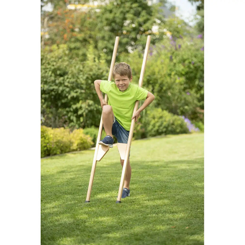 Outdoor Active Stelzen Laufstelzen Holz Kinder Verstellbar 150cm Spielgerät - 4018501079438