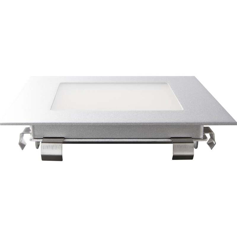 Heitronic Einbauleuchte LED 3.5W warmweiß quadratisch Edelstahl 2700K IP20 95lm - 4002940276350