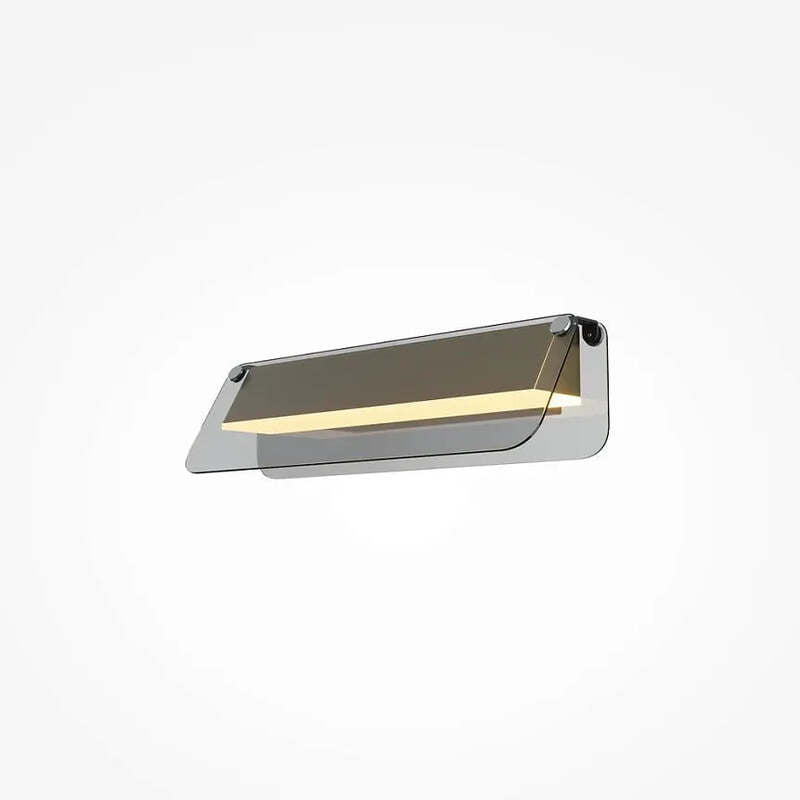 Maytoni Wandleuchte Wandlampe Flat LED Leuchte grau-messing 300x82mm 6W 730lm - 4099776099130