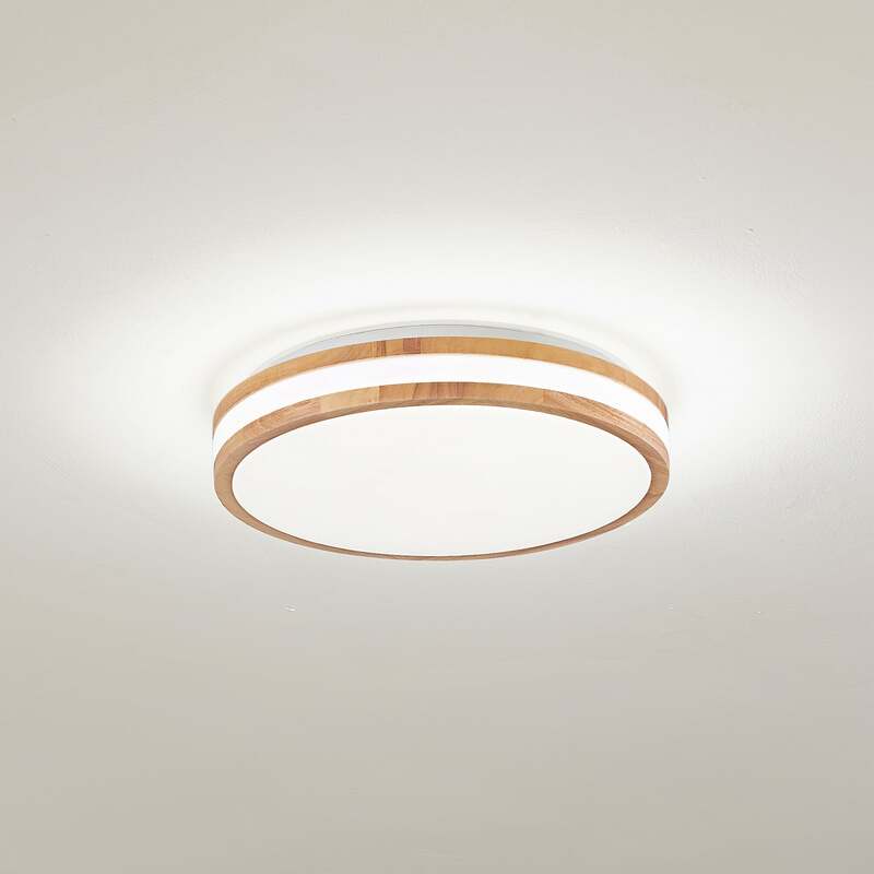 Lindby Deckenlampe Leuchte Emiva LED Lampe dimmbar Holz hell Ø40cm CCT - 4251911794601