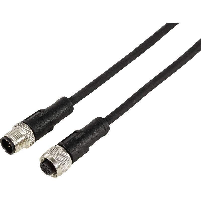 TRU COMPONENTS Sensorleitung Verlängerung Kabelleitung M12 Stecker 5m 2 STÜCK - 4064161332079