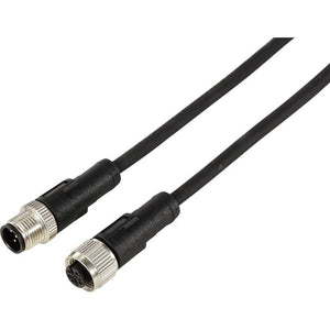2x B-Ware TRU COMPONENTS Sensorleitung Verlängerung Kabelleitung M12 Stecker 5m 2 STÜCK