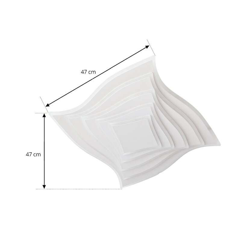 Lindby LED-Deckenleuchte Rebeka 47x47cm dimmbar mit Fernbedienung CCT 5500lm - 4251911792454