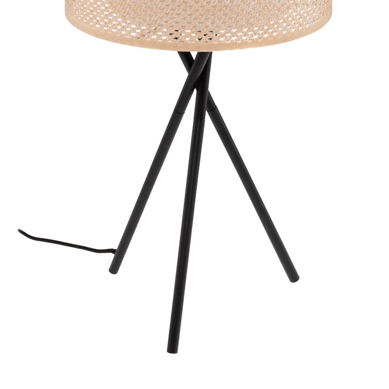 Lindby Tischleuchte Soula Tischlampe Tischlicht Ø 26 cm beige Kunststoff  E27 - 4251911765533