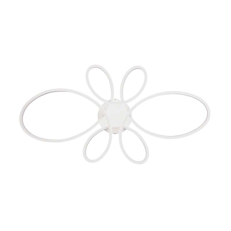 TRIO LIGHTING Deckenleuchte Fly LED Lampe dimmbar weiß matt 4000K 83x45cm - 4017807600858