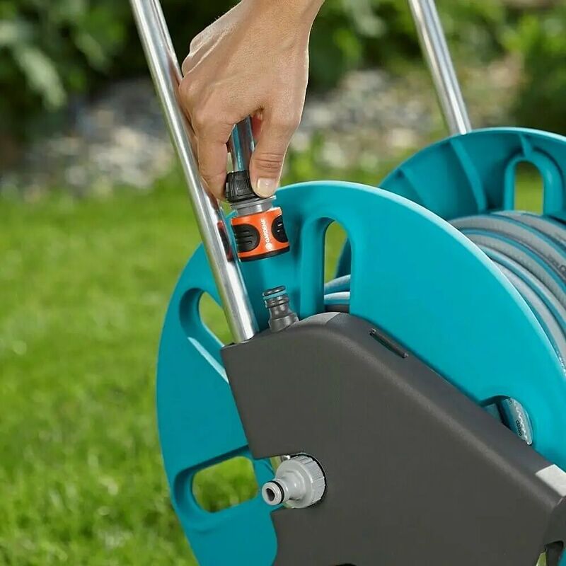 Gardena Schlauchwagen Schlauchwagen Set Aqua Roll M 30m Schlauch große Räder - 4078500047593