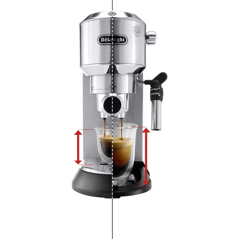 De'Longhi Espressomaschine DEDICA EC 685.M Kaffeemaschine Silber 1350W 1l 15bar - 8004399331198