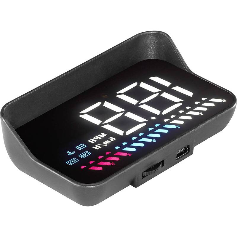 HUD-3.5 Kfz Head-Up-Display 3,5 Zoll Schwarz OBD2 GPS für PKW Bus LKW - 4064161204796