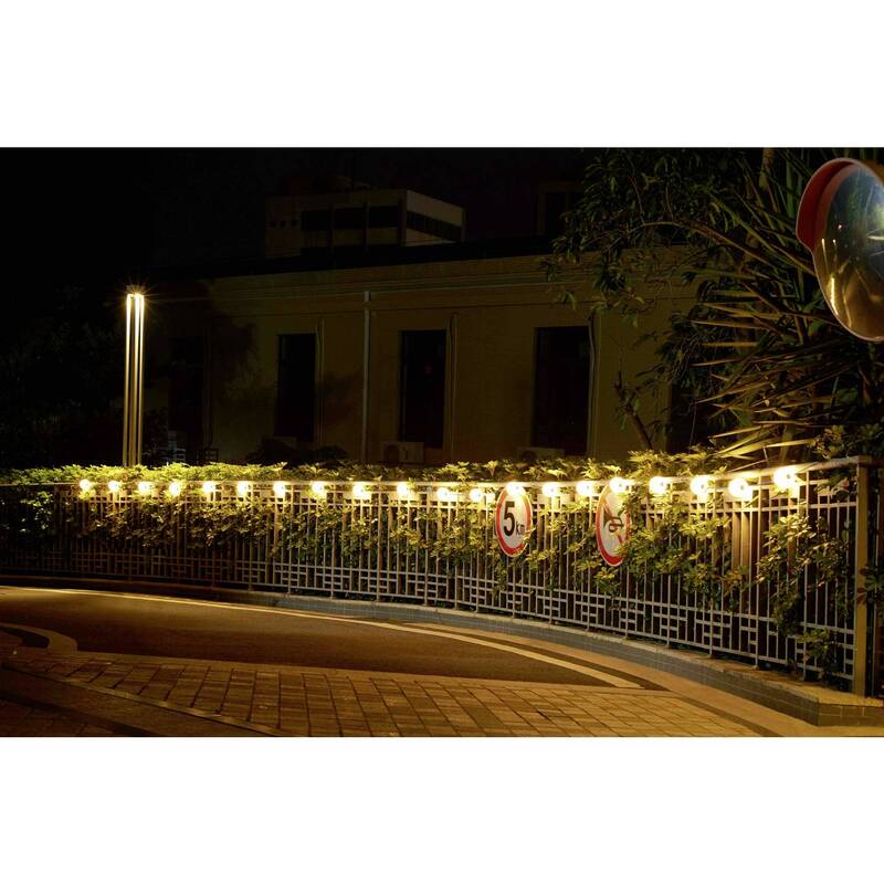 Sygonix Solar-Lichterkette Dekolicht 6-flammig LED Gartenleuchte weiß 550cm - 4064161390727