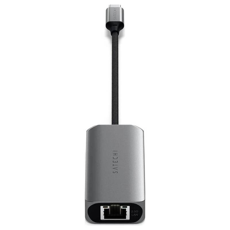 Satechi Dockingstation 4-Port Hub USB-C Lan Grau für MacBook iPad iPhone Apple - 0810086361342