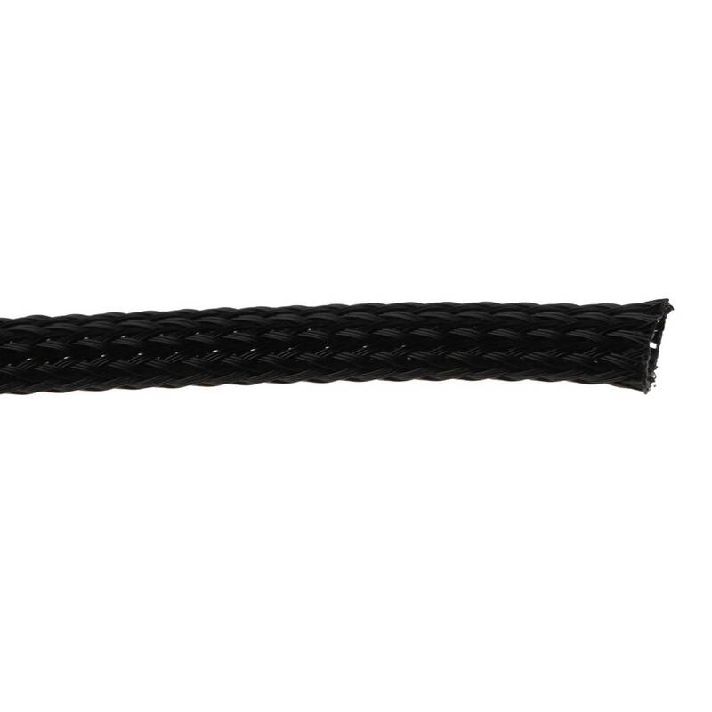 HellermannTyton Geflechtschlauch Kabelschutzschlauch Schwarz Polyester 100 m - 4031026125657