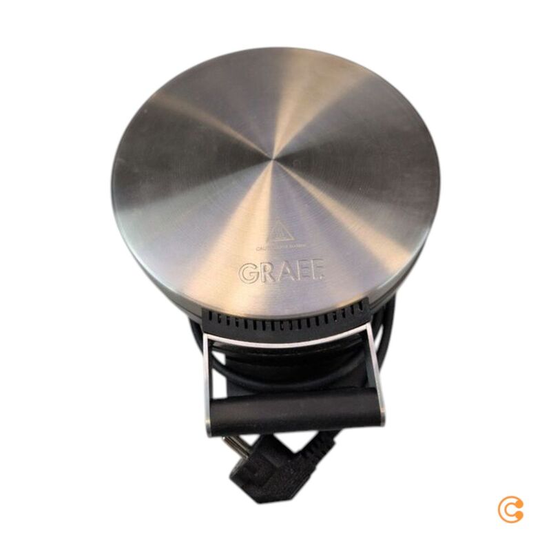 Graef Waffeleisen klappbar Edelstahl HE80 mit Antihaftbeschichtung 850W 2600g - 4001627001094