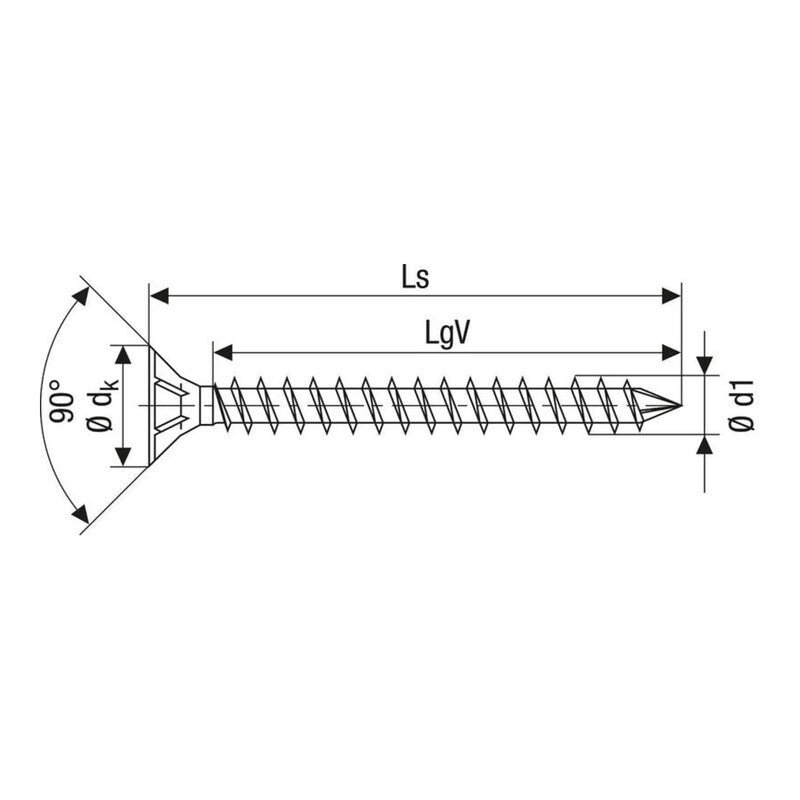 SPAX Schraube Seko-T 12mm x 300mm WIROX mit MULTI-Senkkopf und Spitze 25 Stück - 4003530246296
