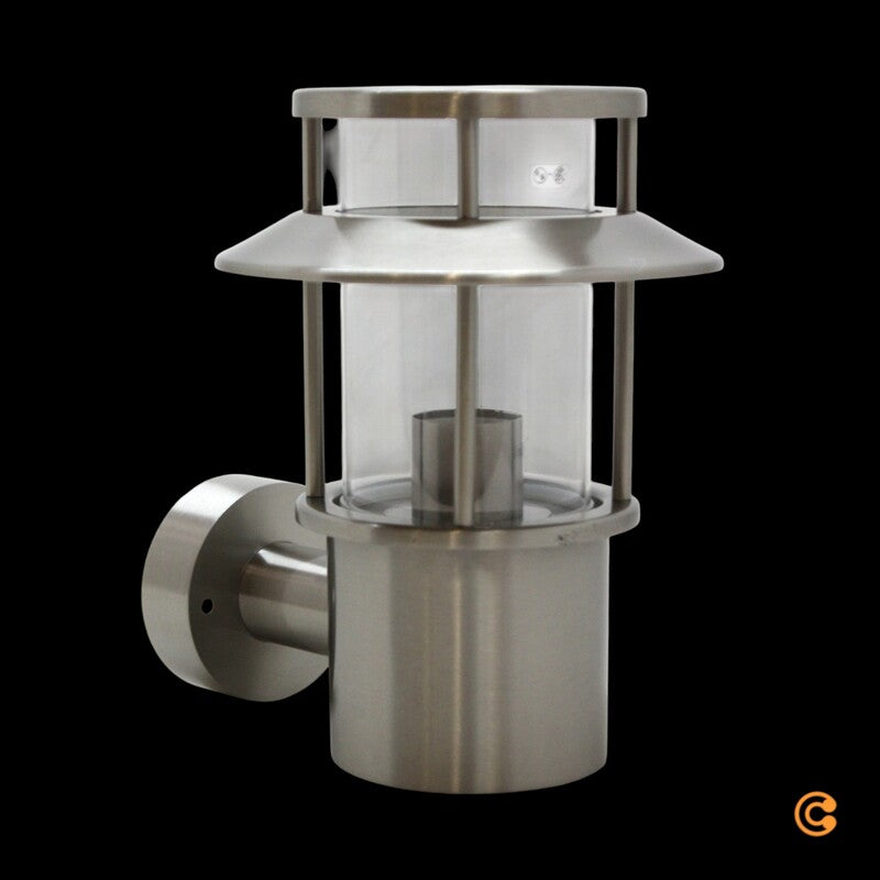 Außenwandleuchte Wandlampe Leuchte Ludovica Edelstahl Glas Silber E27 LED IP54 - 4251096549522