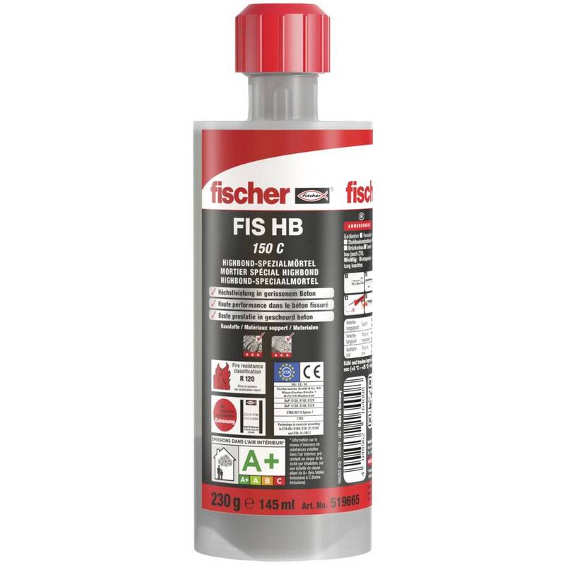 Fischer Injektionsmörtel FIS HB 150 C Kartusche Statikmischer 6 Stück - 4048962164008
